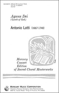 Agnus Dei SATB choral sheet music cover
